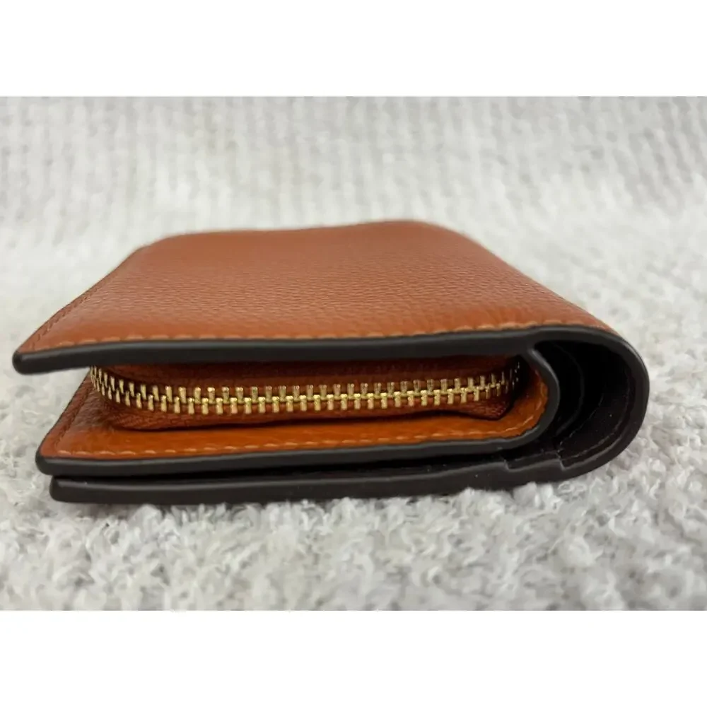 Coach Brown Leather Bifold Snap Wallet J2330 #76935 - Picture 4 of 8